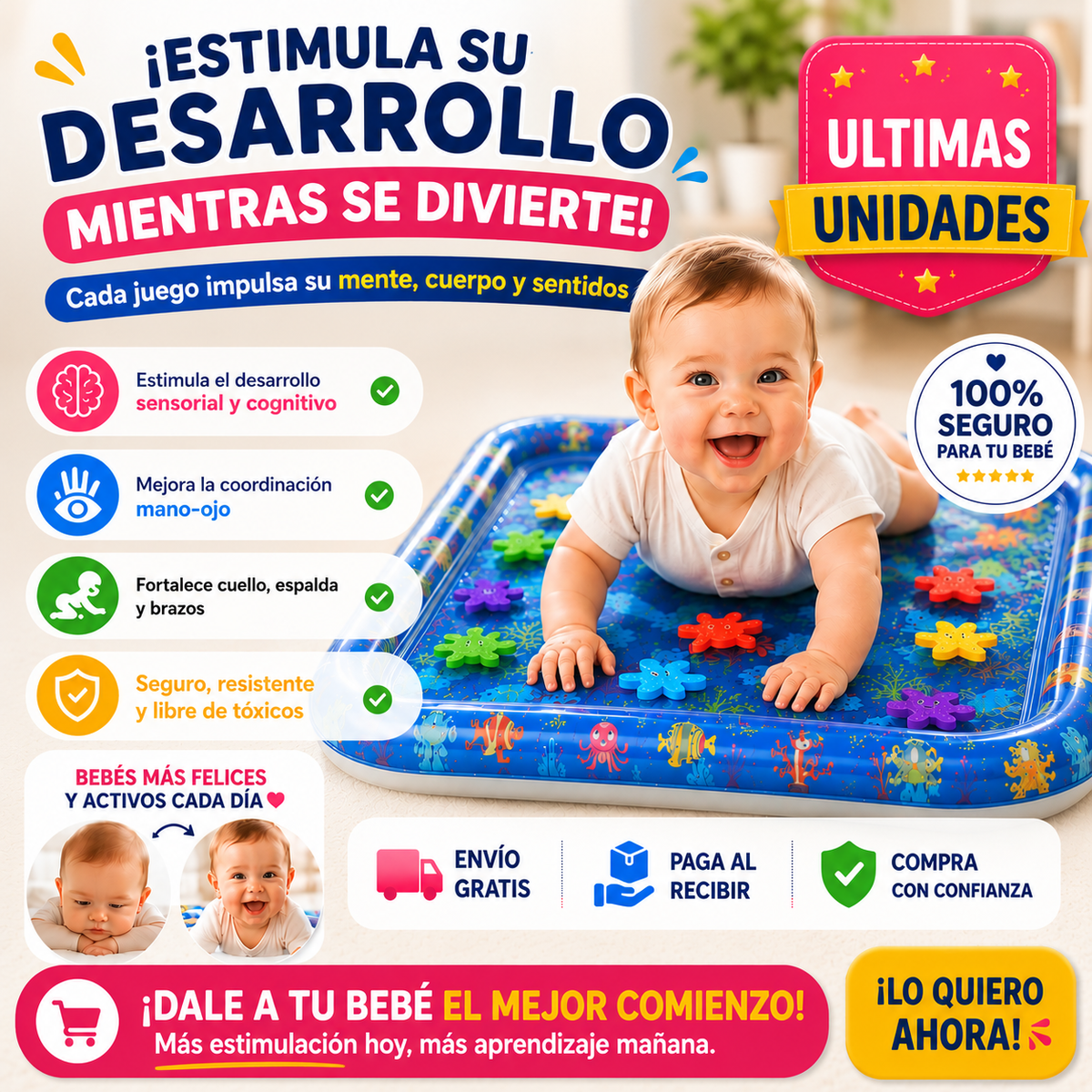Alfombra de Juego Acuático Portátil 🌊🐠