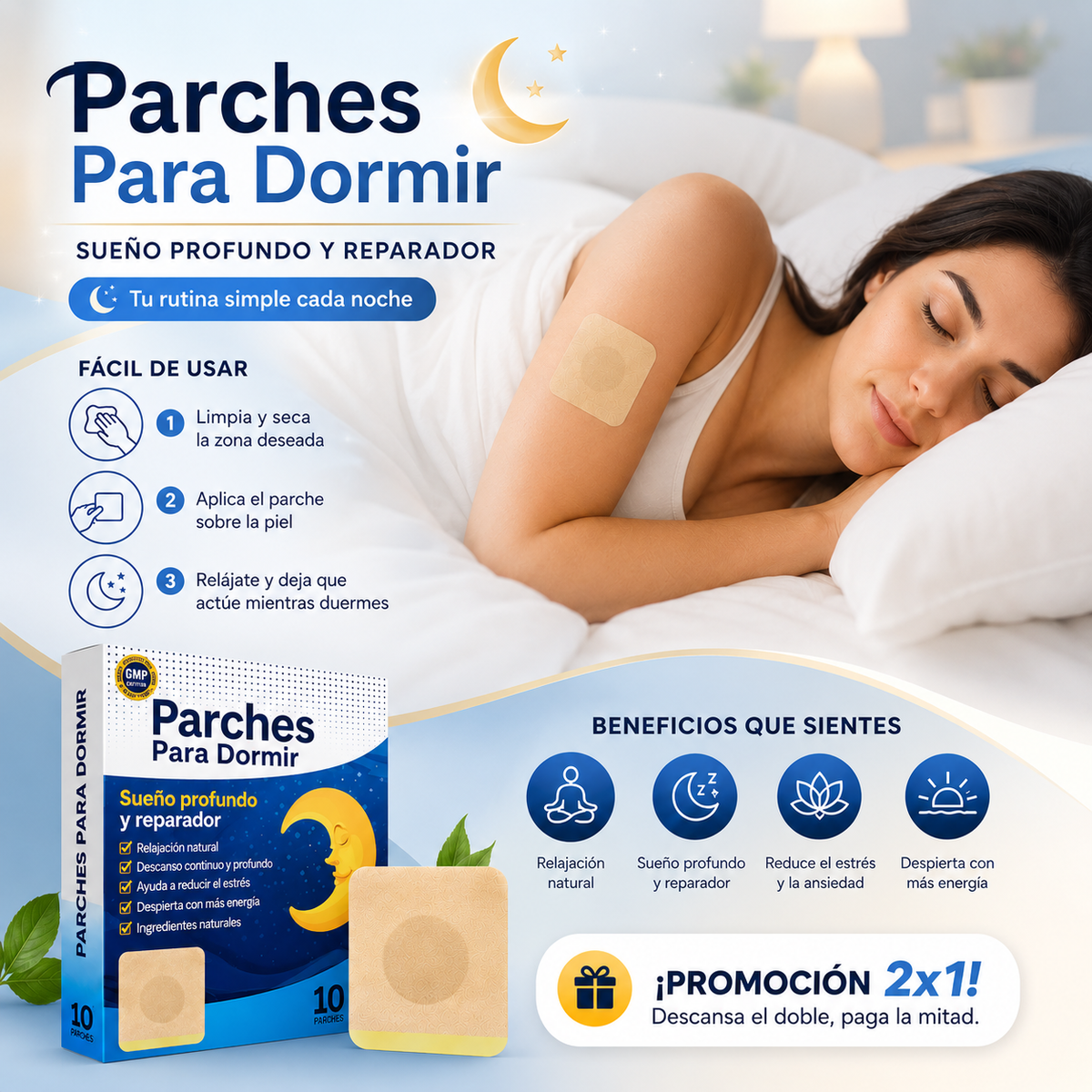 Parche Para Dormir 2X1 (20 Parches)