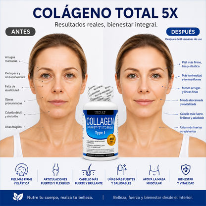 Colágeno Total 5X Premium (460 MG_60 Cápsulas)