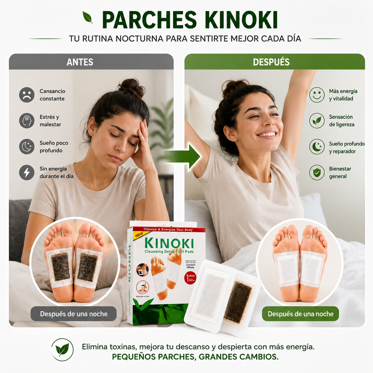 Parches Desintoxicantes Kinokis 2X1 (20 Parches)