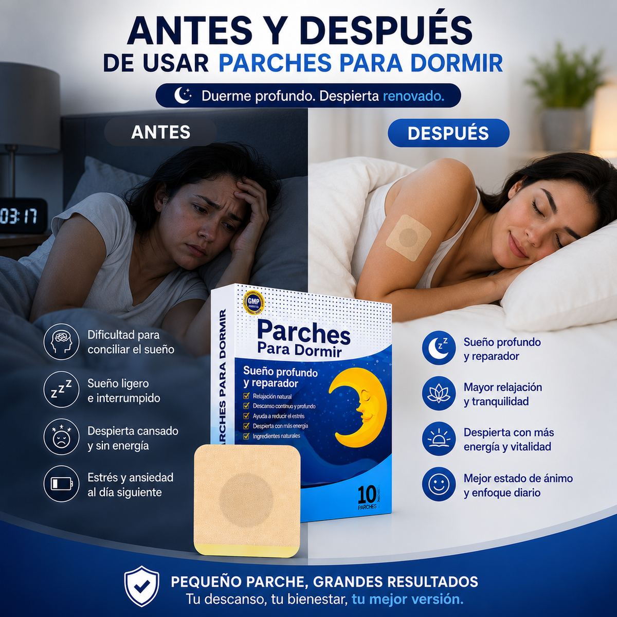 Parche Para Dormir 2X1 (20 Parches)