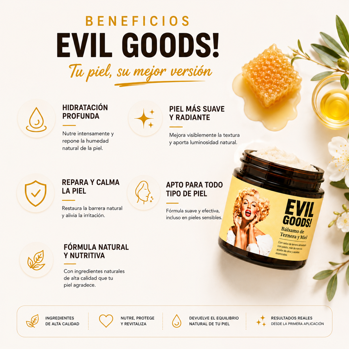 Evil Goods: Bálsamo de Ternera y Miel – El Poder Ancestral para tu Piel 🍯✨