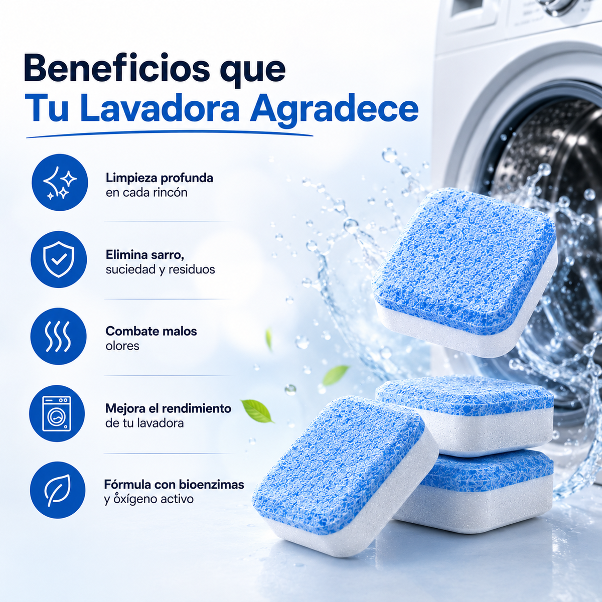 Pastillas Para Limpieza De Lavadora_12 Unidades X Caja