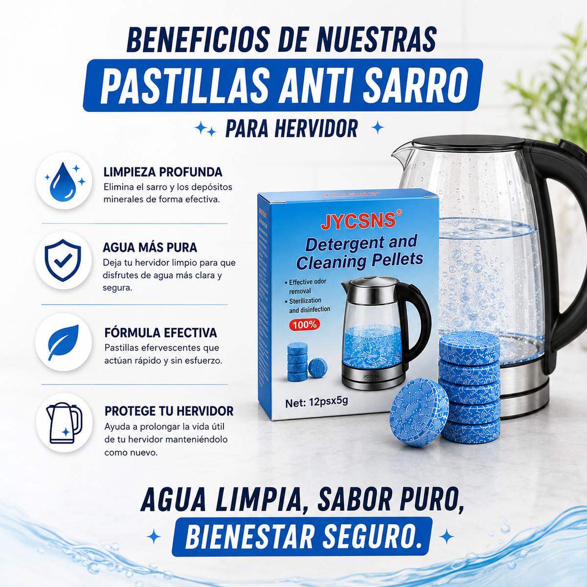 Pastillas Para Hervidor Anti Sarro-Oferta Especial 2X1 ✨