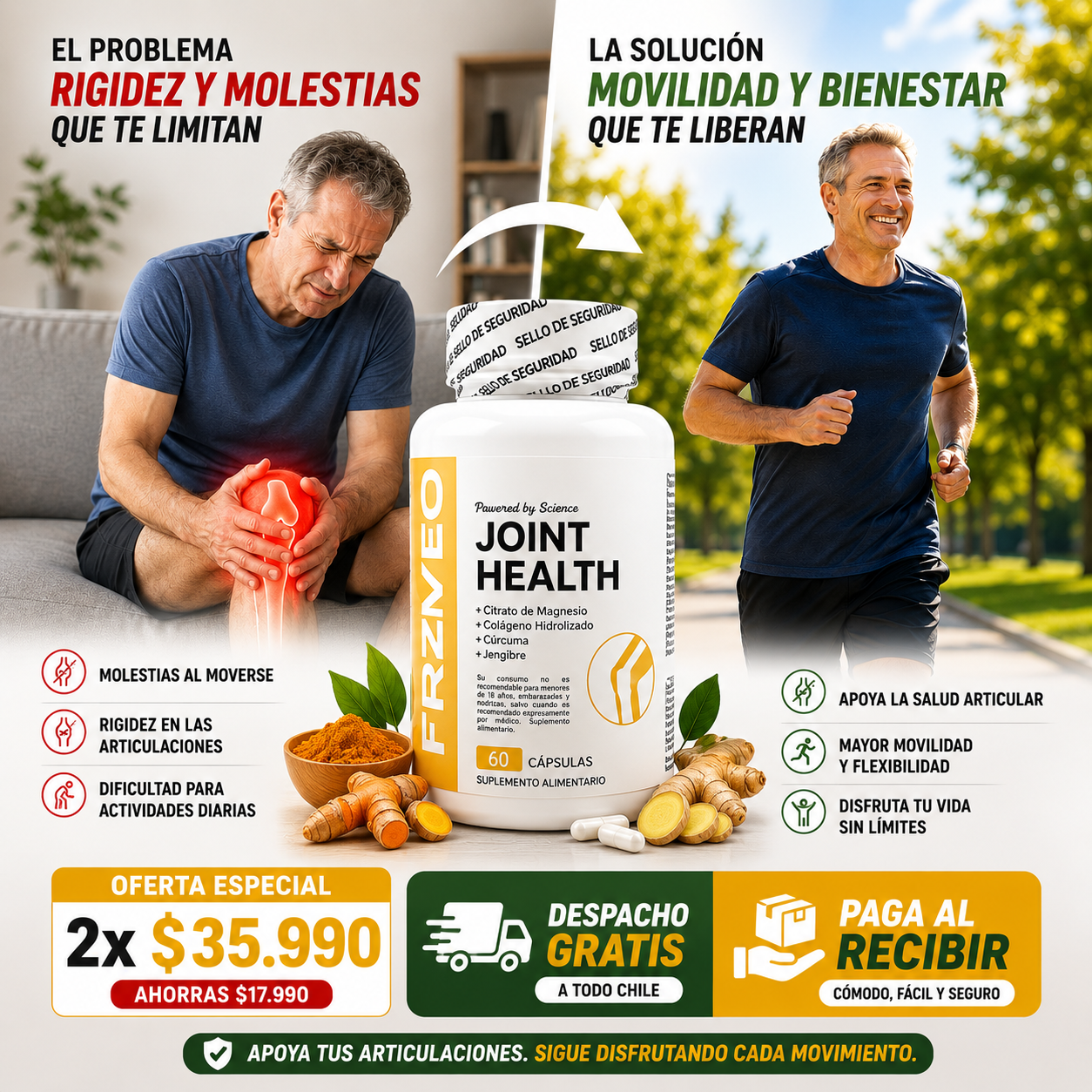 Joint Health | Fórmula Completa para tus Articulaciones – 120 Cápsulas