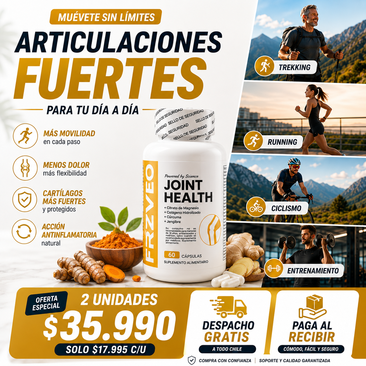 Joint Health | Fórmula Completa para tus Articulaciones – 120 Cápsulas