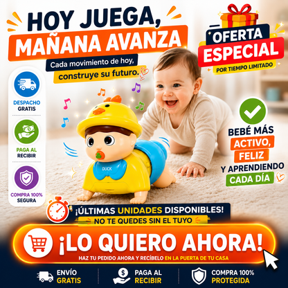 Muñeco Gateador Musical Baby Crawl 🐥