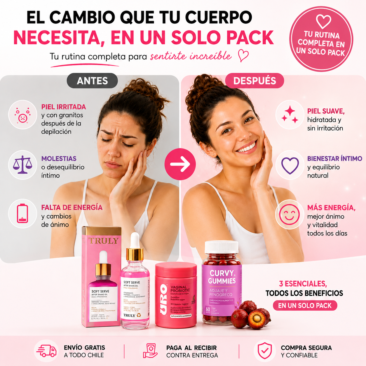 Pack Cuidado Completo para Ella 💖🌸