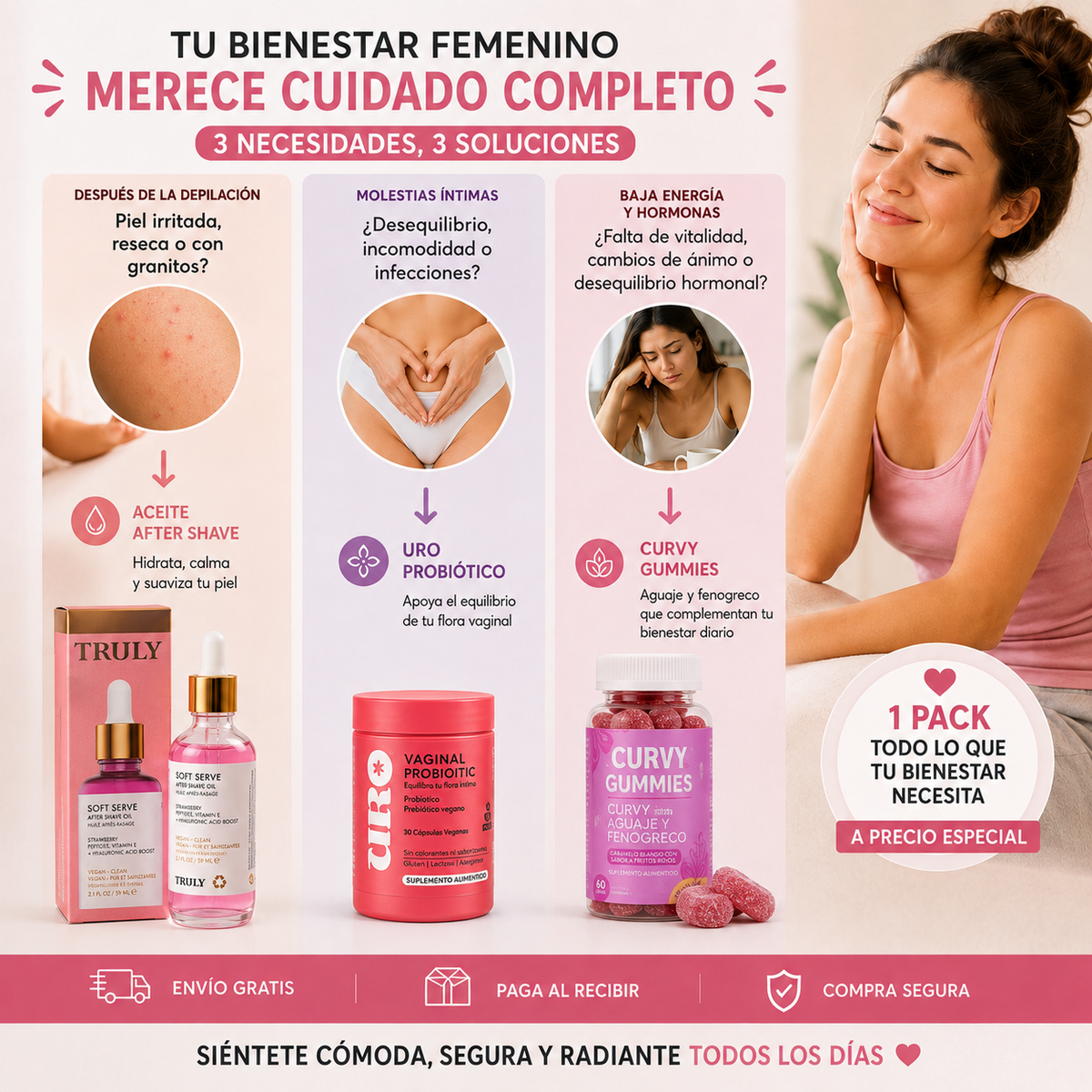 Pack Cuidado Completo para Ella 💖🌸