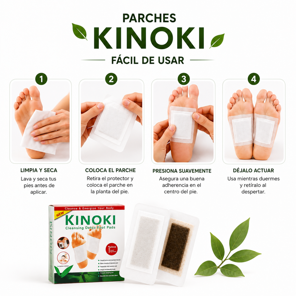 Parches Desintoxicantes Kinokis 2X1 (20 Parches)
