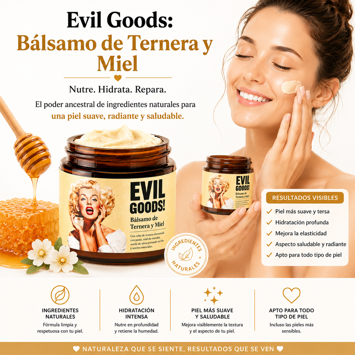 Evil Goods: Bálsamo de Ternera y Miel – El Poder Ancestral para tu Piel 🍯✨