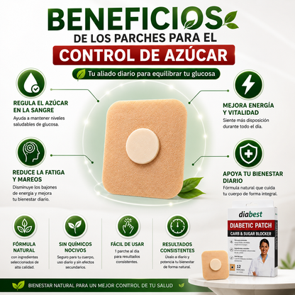 Parches Para El Control De Azucar En Sangre 3 Cajas 36 Unidades en Total