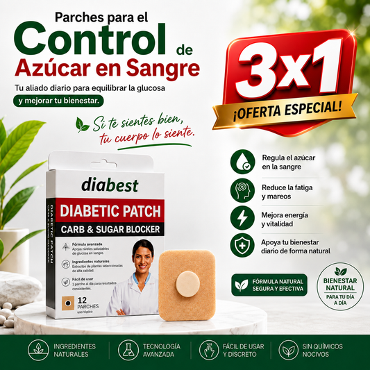 Parches Para El Control De Azucar En Sangre 3 Cajas 36 Unidades en Total