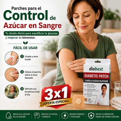 Parches Para El Control De Azucar En Sangre 3 Cajas 36 Unidades en Total